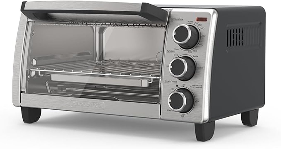 versatile 4 slice toaster oven