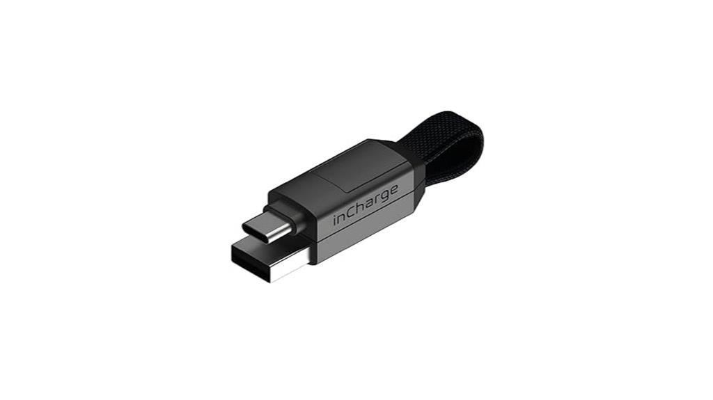 versatile keychain charger cable