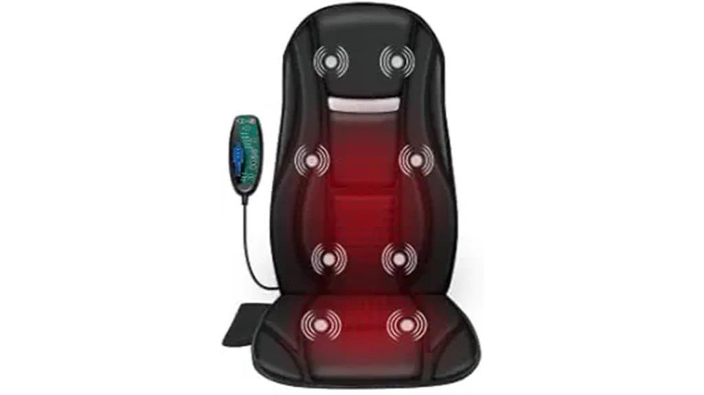 vibrating back massager with heat