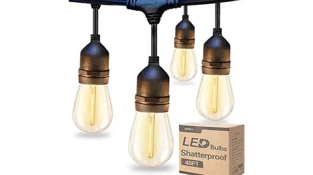 vintage outdoor string lights