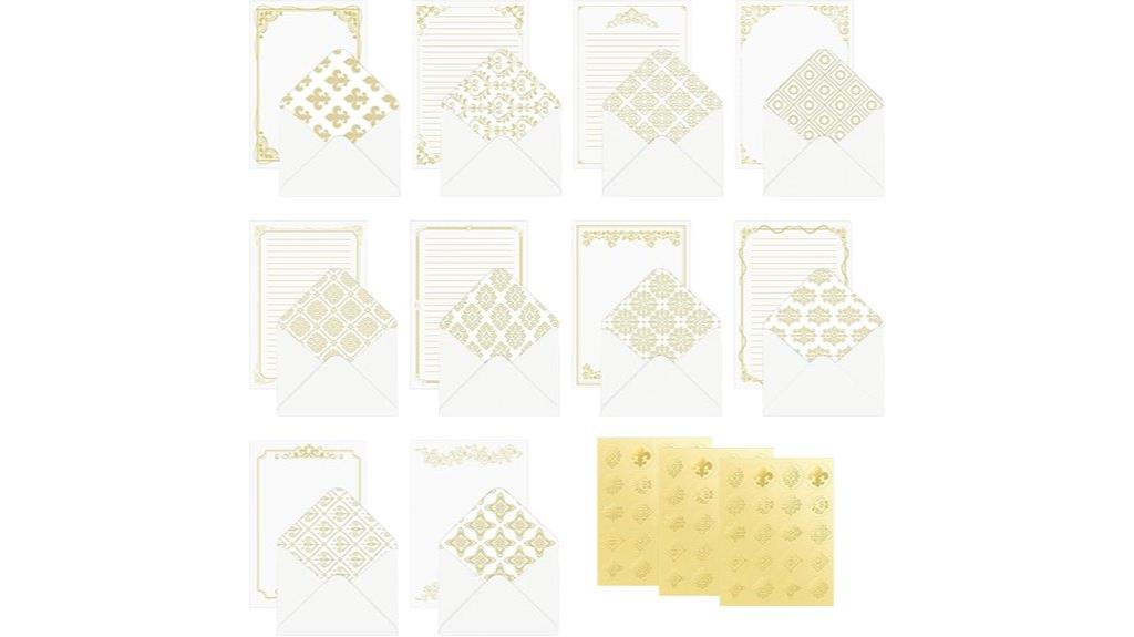 vintage stationery with stickers