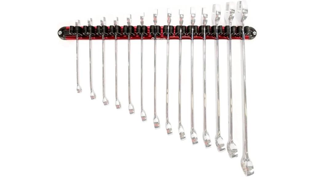 wall mounted wrench storage solution