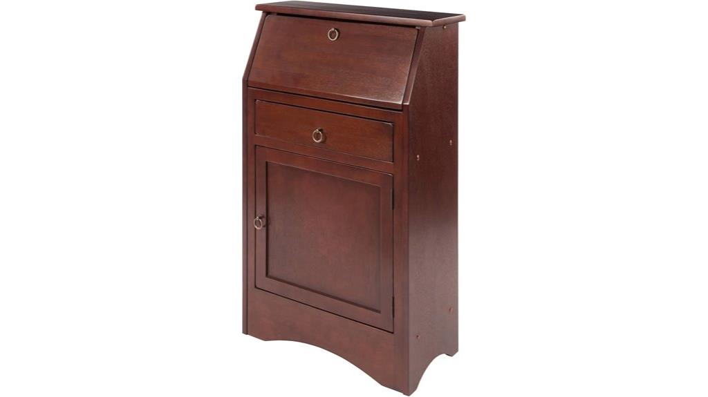 walnut secretary desk office