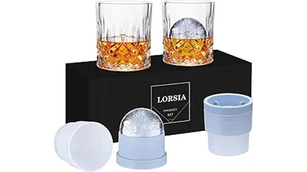 whiskey glass set molds