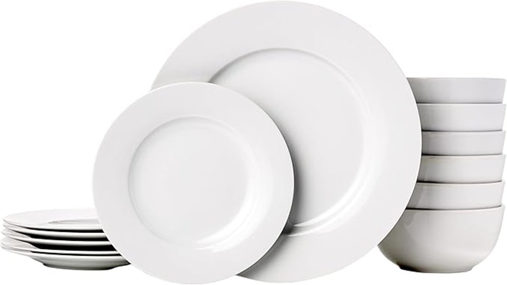 white dinnerware set service