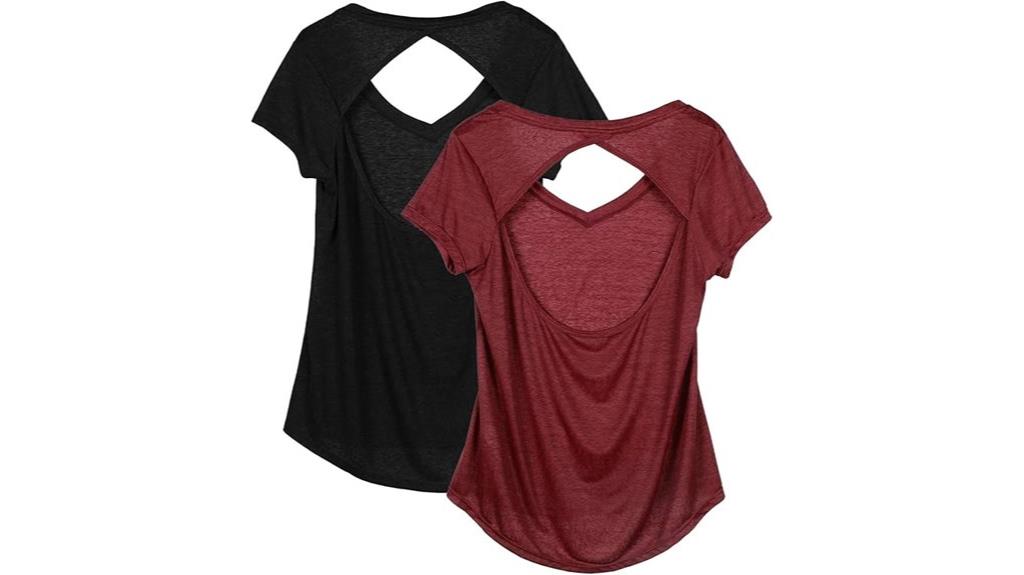 women s yoga tops pack