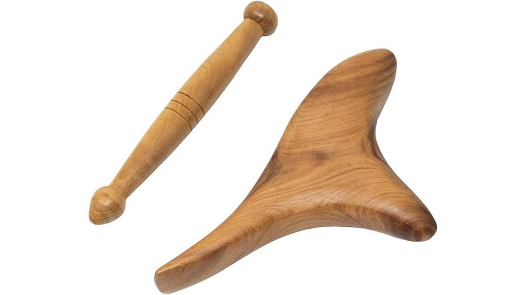 wooden reflexology massage tools