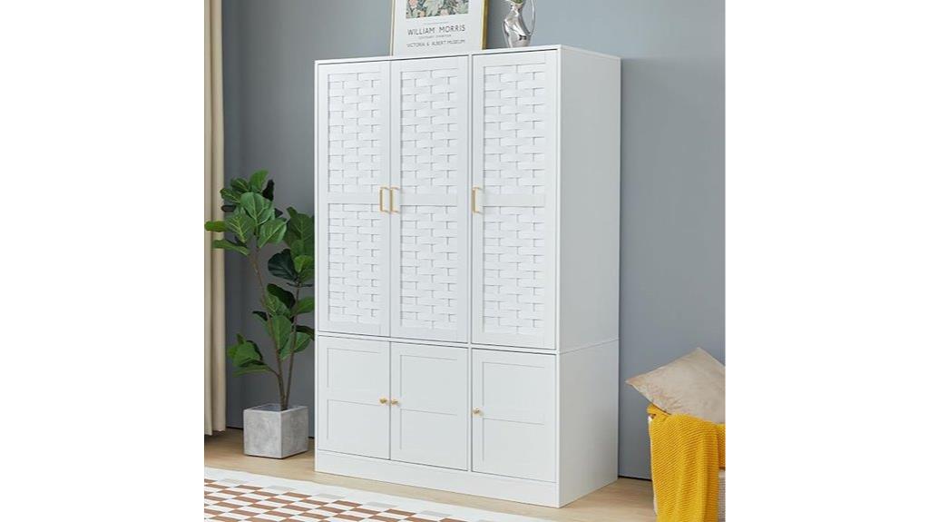 woven door wardrobe closet