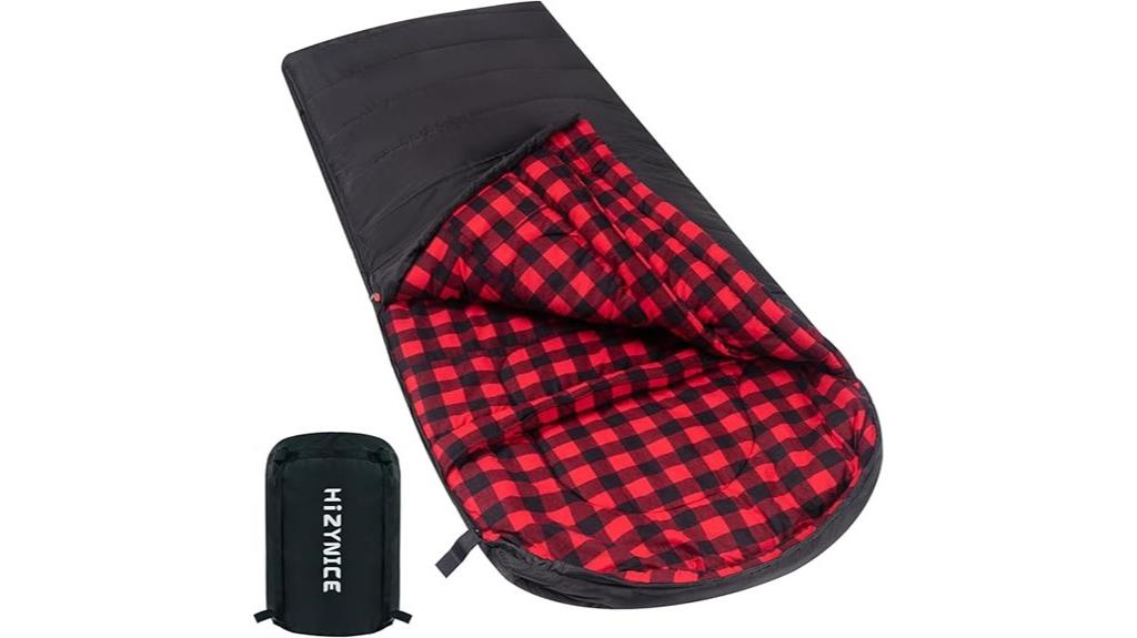 xxl cotton flannel sleeping bag