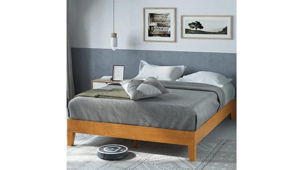 zinus queen wood platform