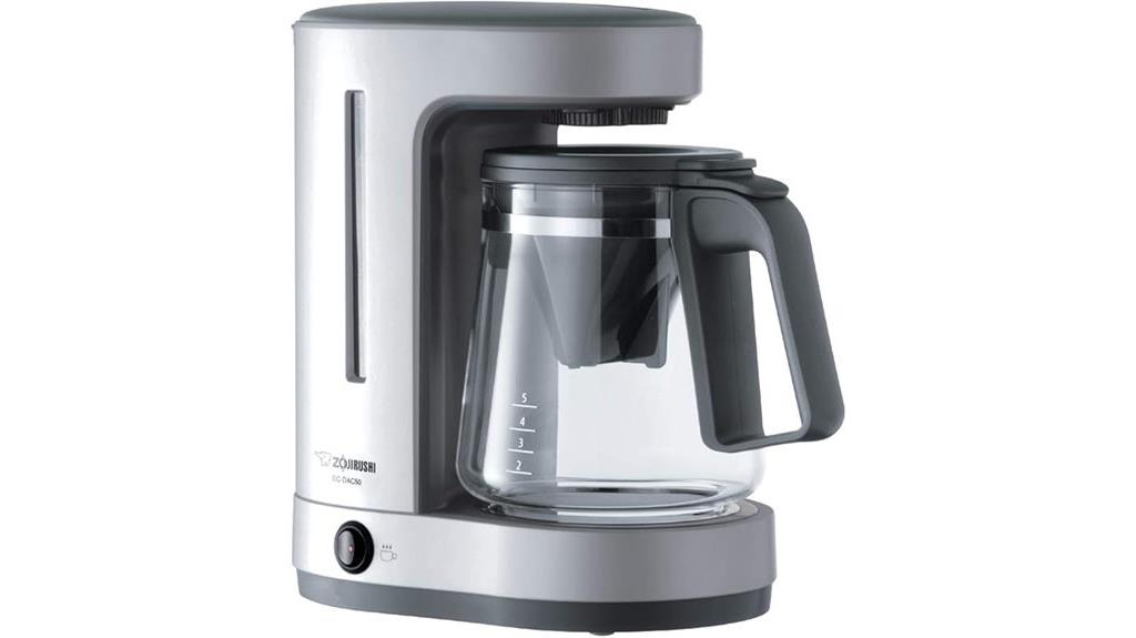 zojirushi 5 cup coffeemaker silver