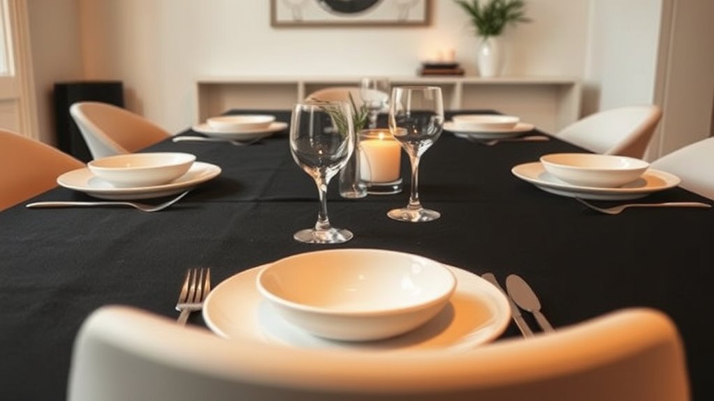 effortless elegant dinner setup