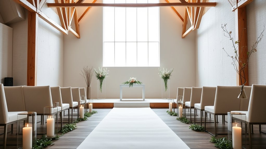 elegant minimalist wedding elements