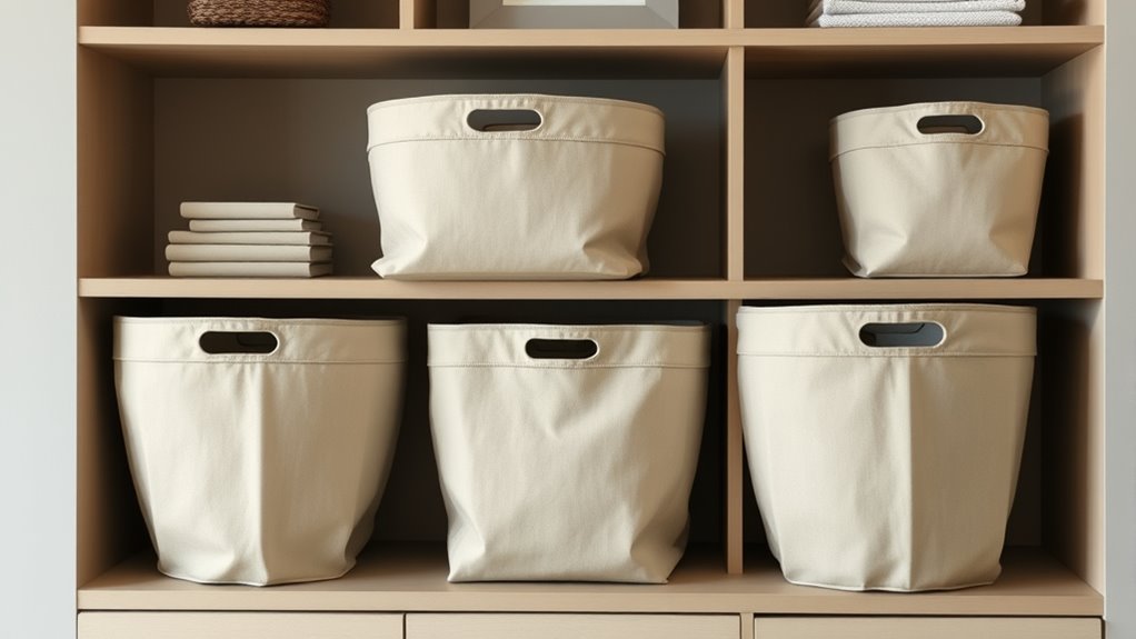 minimalist neutral storage solutions