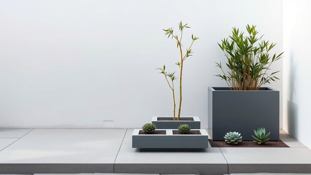 minimalist plant and color choices