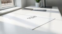 minimalist typography font selection