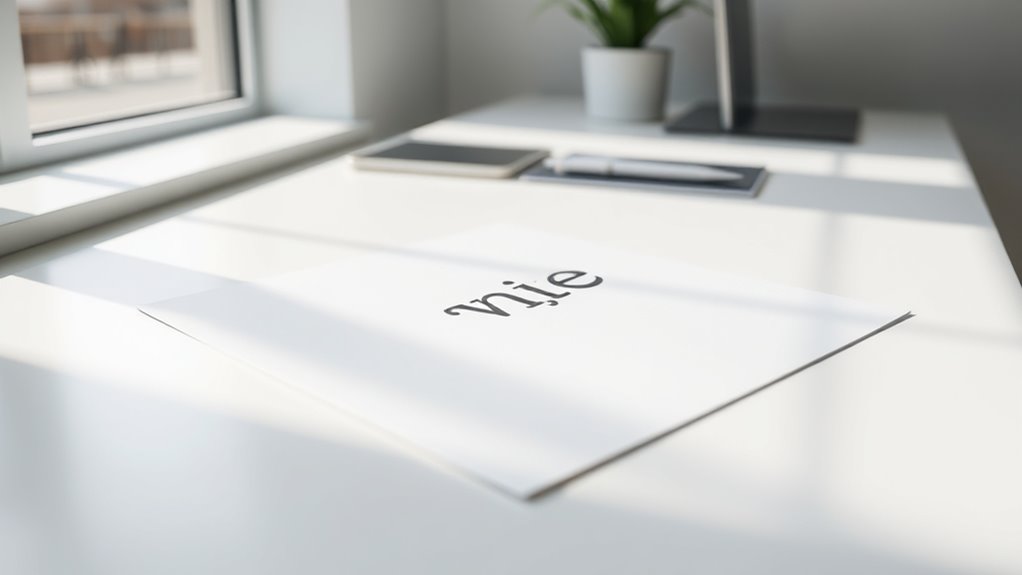 minimalist typography font selection