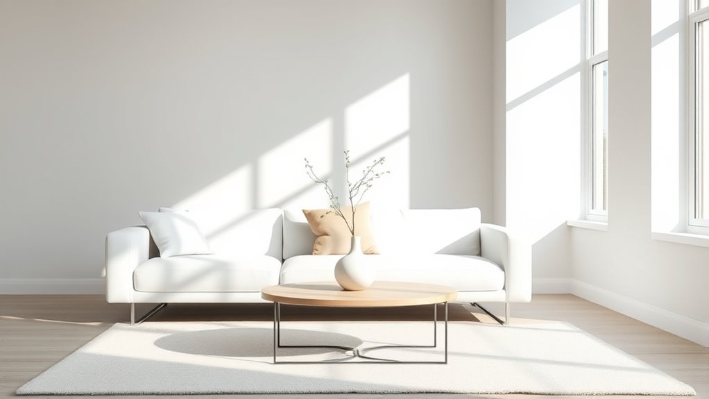 organized clutter free living space