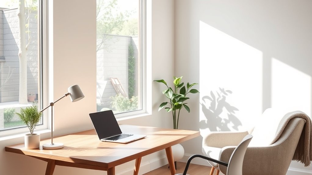 organized ergonomic minimalist workspace