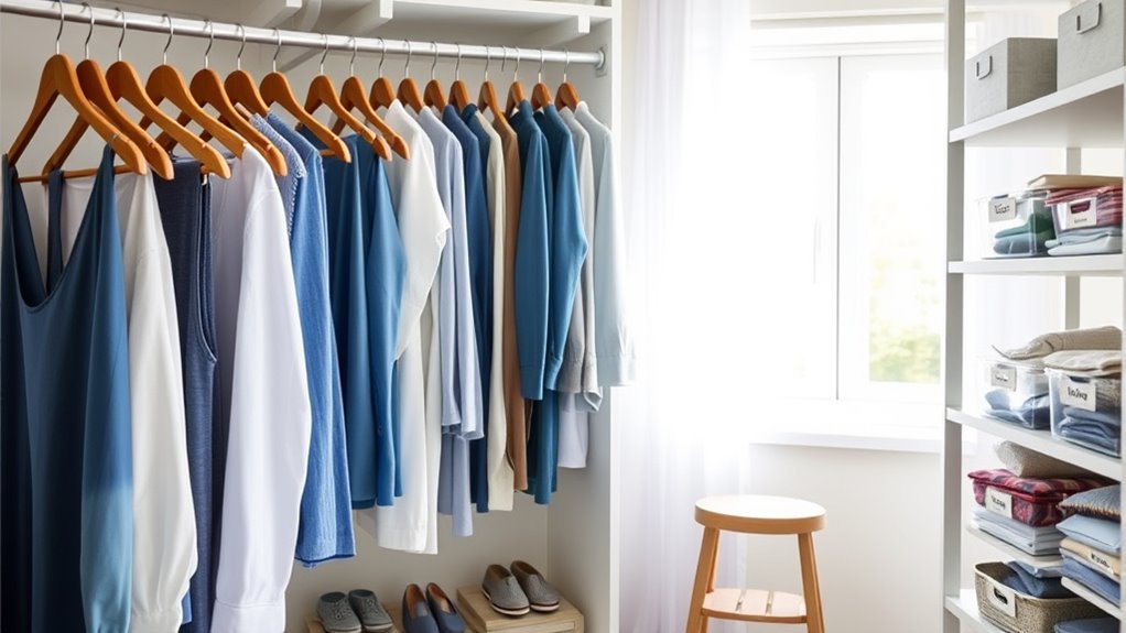 regular closet review and organization