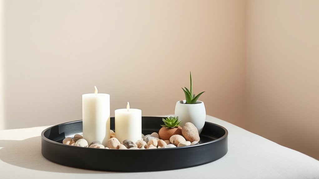 simple elegant candle arrangement