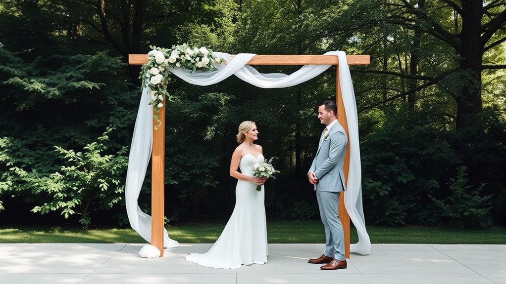simple meaningful outdoor ceremony