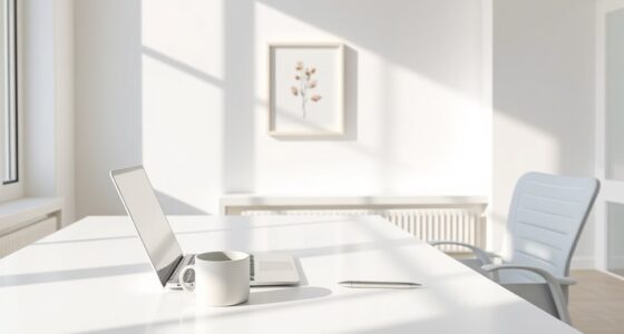 simple organized productive workspace
