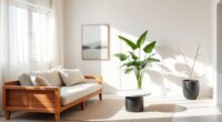 simple peaceful interior design
