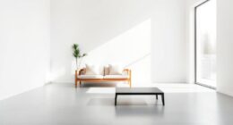 simple serene clutter free environment