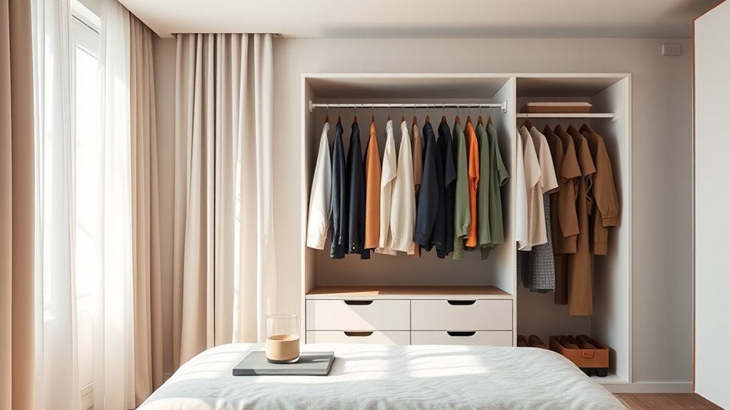 simplify wardrobe for efficiency