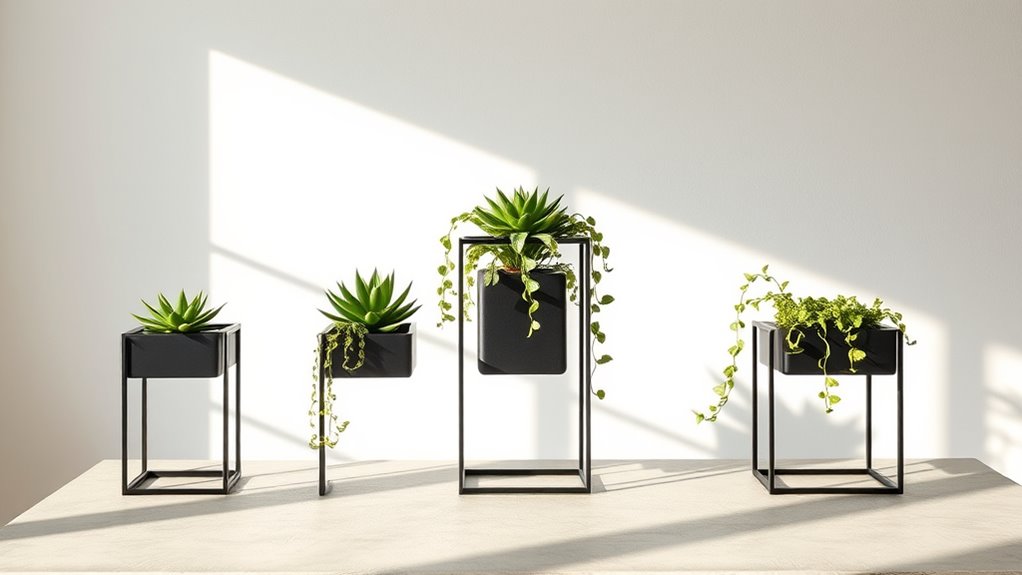 sleek minimalist planter solutions