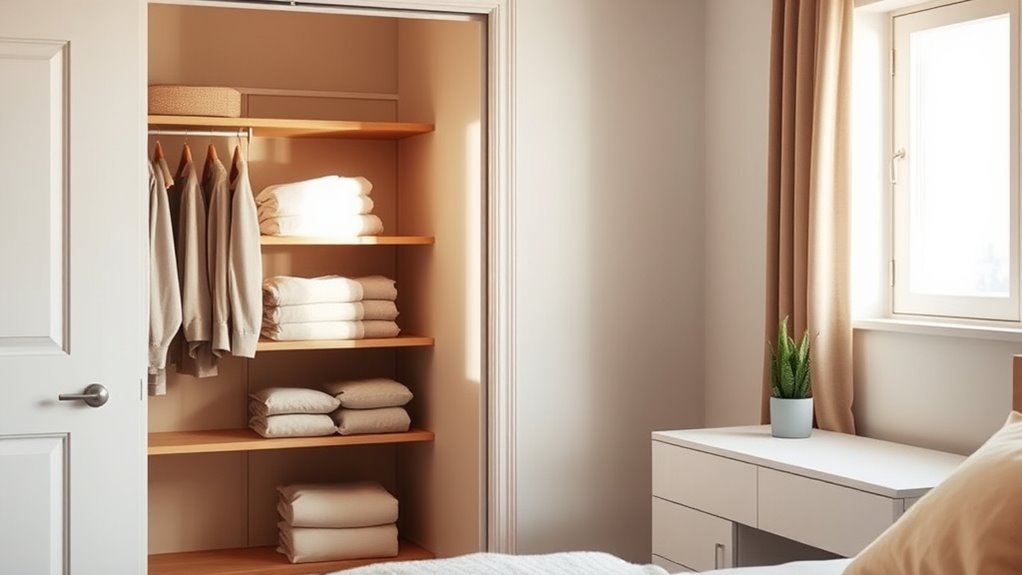 streamline wardrobe and belongings