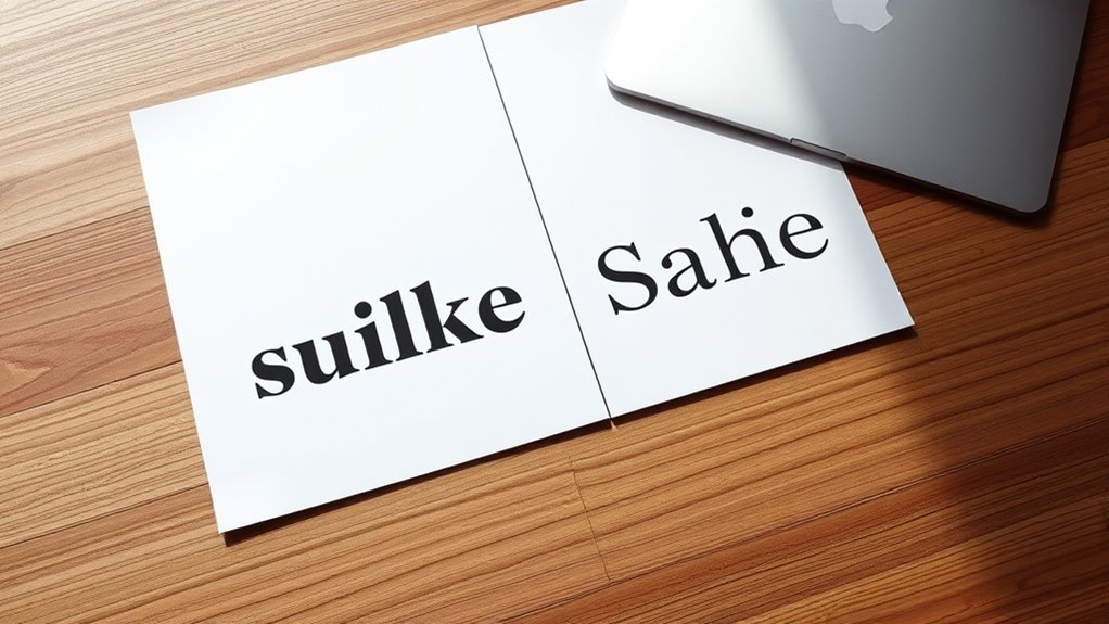 balance through font contrast