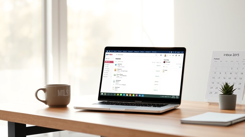 consistent email organization habits