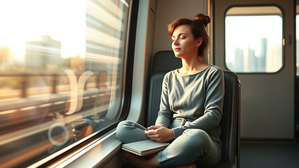 create mindful transit rituals