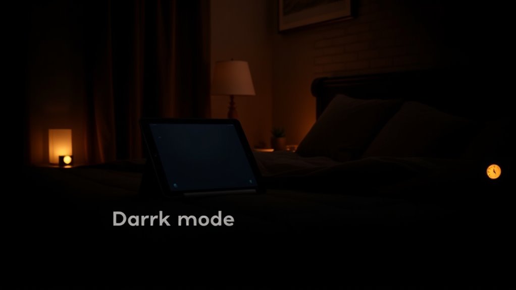 dark mode improves sleep
