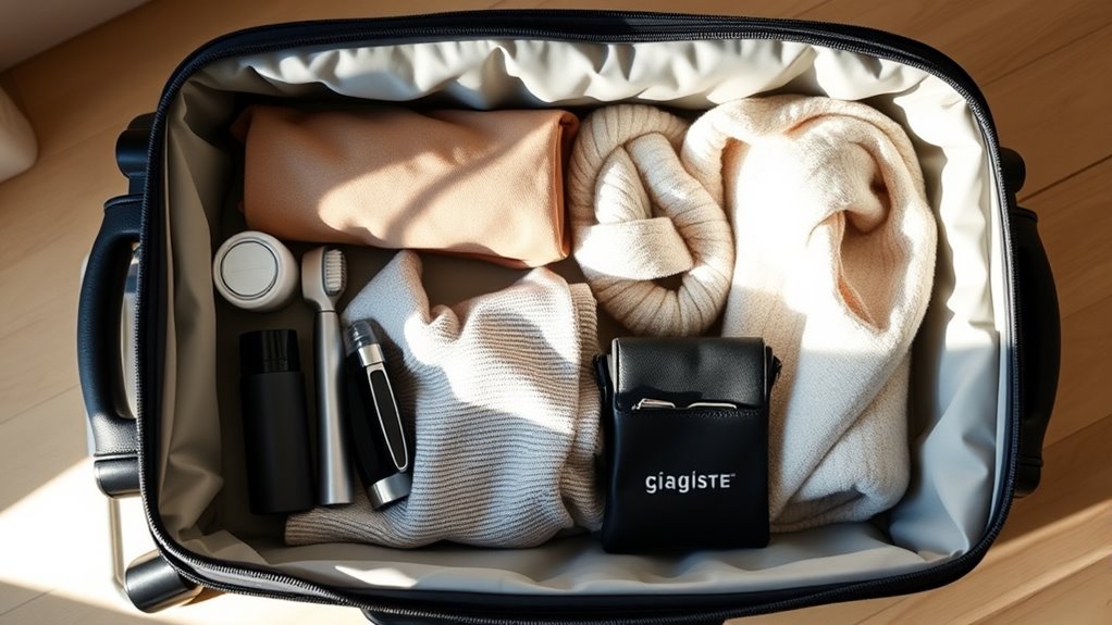 essential minimalist toiletries organization
