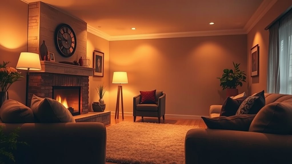 layered lighting creates ambiance