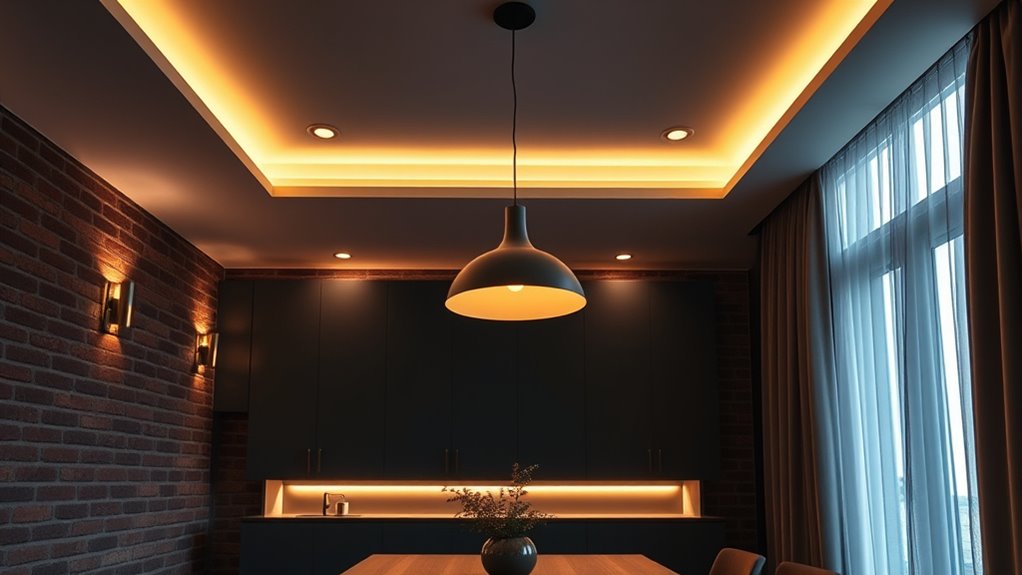 layered lighting for ambiance