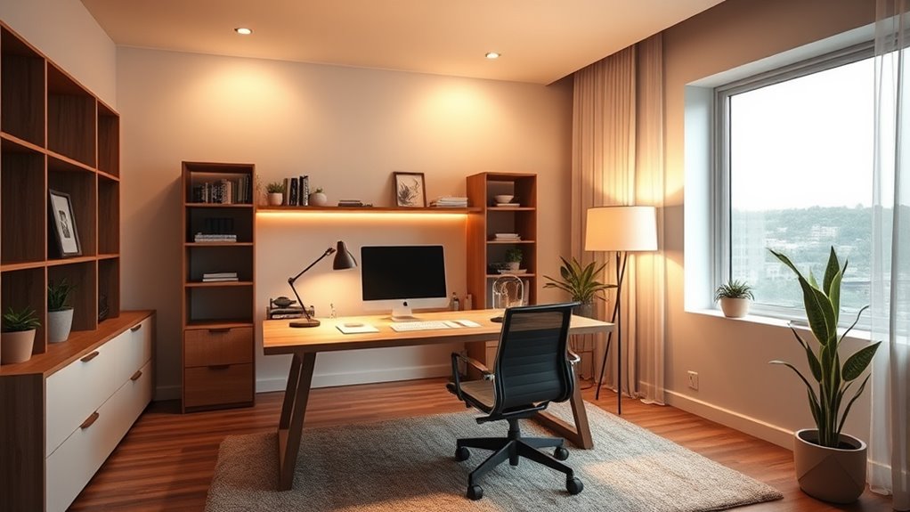 lighting and decor for focus