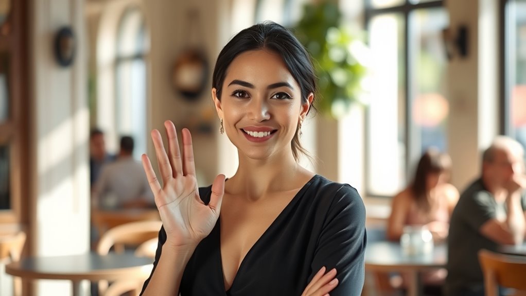 maintain confident composed body language
