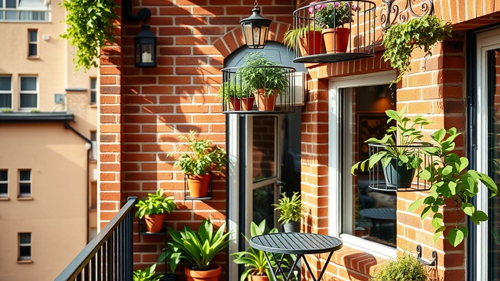 maximize vertical balcony storage