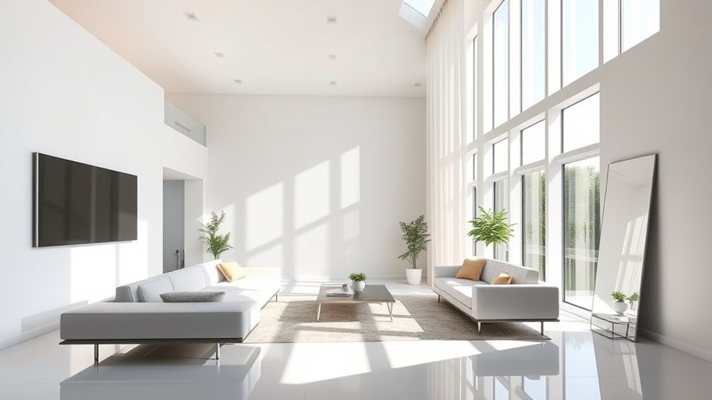 minimize clutter for openness