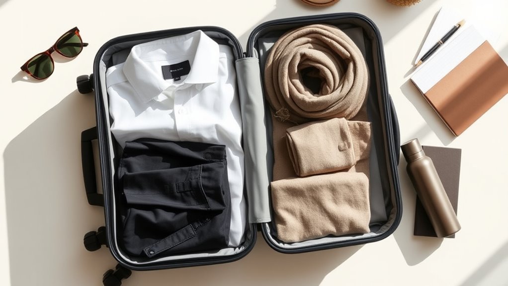 pack versatile organized clothing