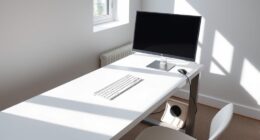 clean cable and screen setup