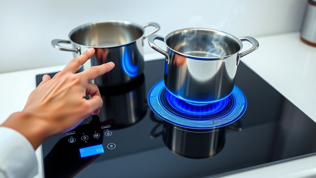 efficient safe induction cooking