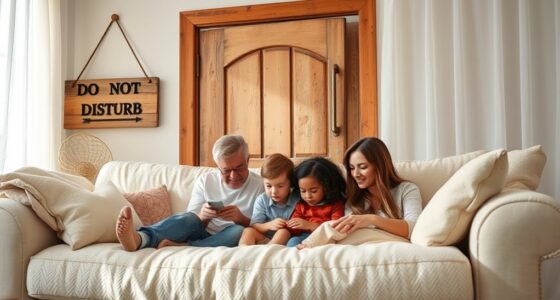 establish quiet family rules