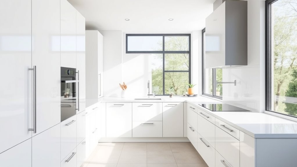 hidden integrated kitchen storage