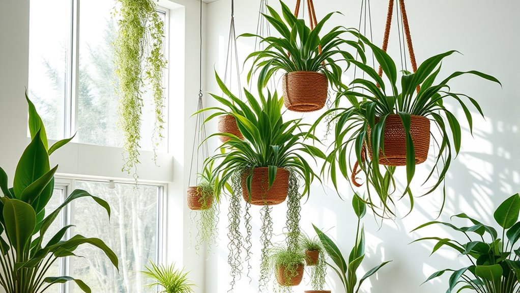 indoor greenery as structural elements