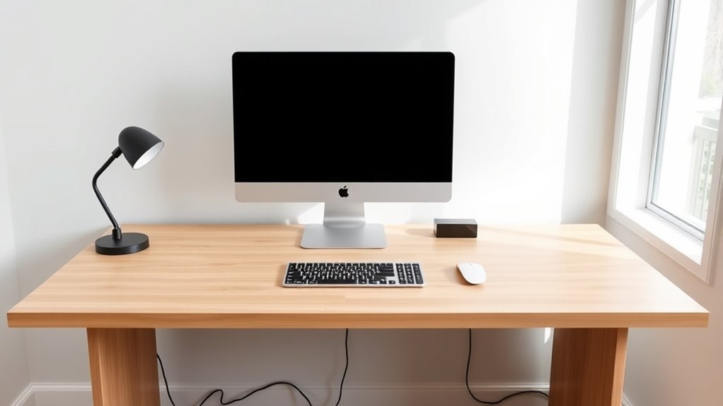 streamlined workspace enhances focus